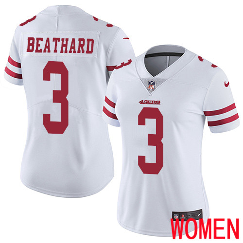 San Francisco 49ers Limited White Women C. J. Beathard Road NFL Jersey #3 Vapor Untouchable->women nfl jersey->Women Jersey